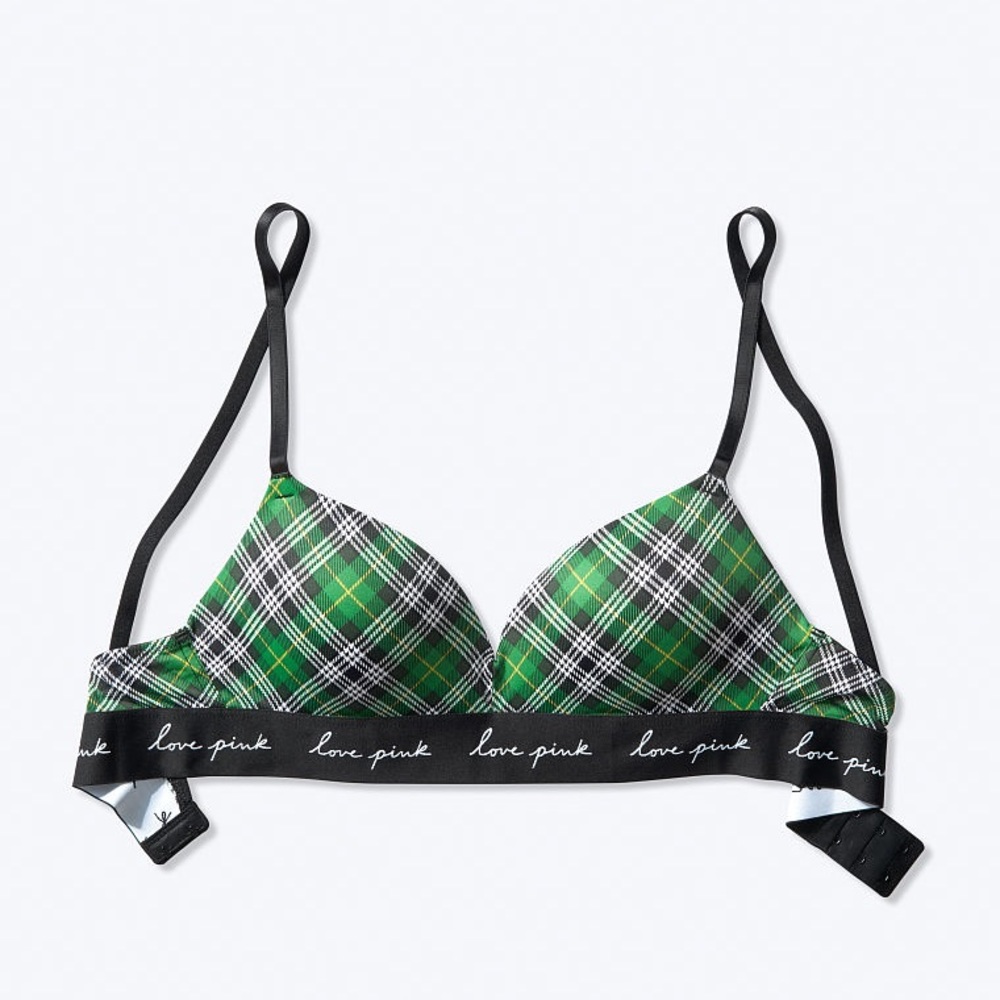 PINK Astro green plaid wireless push up